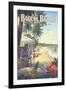 Bequia Beach Hotel-Kerne Erickson-Framed Art Print