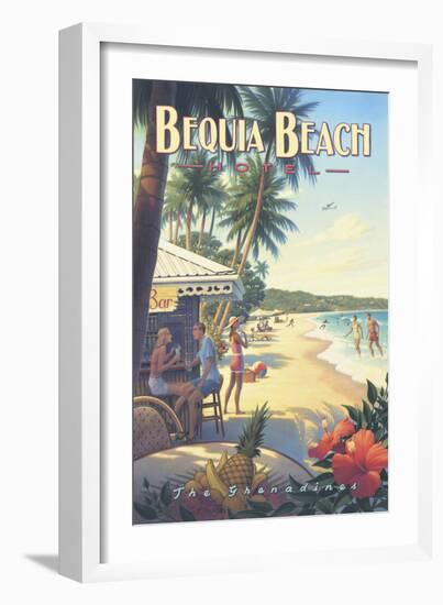 Bequia Beach Hotel-Kerne Erickson-Framed Art Print