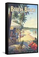 Bequia Beach Hotel-Kerne Erickson-Framed Stretched Canvas