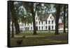 Bequinage, a retreat for Religious Women, Bruges, Belgium, Europe-James Emmerson-Framed Stretched Canvas