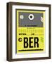 BER Berlin Luggage Tag 1-NaxArt-Framed Art Print