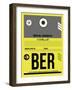 BER Berlin Luggage Tag 1-NaxArt-Framed Art Print