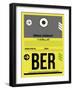 BER Berlin Luggage Tag 1-NaxArt-Framed Art Print