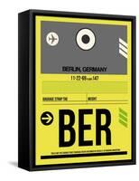 BER Berlin Luggage Tag 1-NaxArt-Framed Stretched Canvas