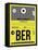 BER Berlin Luggage Tag 1-NaxArt-Framed Stretched Canvas