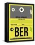 BER Berlin Luggage Tag 1-NaxArt-Framed Stretched Canvas