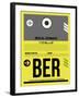 BER Berlin Luggage Tag 1-NaxArt-Framed Art Print