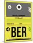 BER Berlin Luggage Tag 1-NaxArt-Mounted Art Print