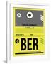 BER Berlin Luggage Tag 1-NaxArt-Framed Art Print