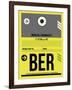 BER Berlin Luggage Tag 1-NaxArt-Framed Art Print