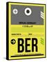 BER Berlin Luggage Tag 1-NaxArt-Framed Stretched Canvas