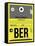 BER Berlin Luggage Tag 1-NaxArt-Framed Stretched Canvas