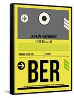 BER Berlin Luggage Tag 1-NaxArt-Framed Stretched Canvas