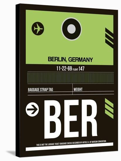 BER Berlin Luggage Tag 2-NaxArt-Stretched Canvas