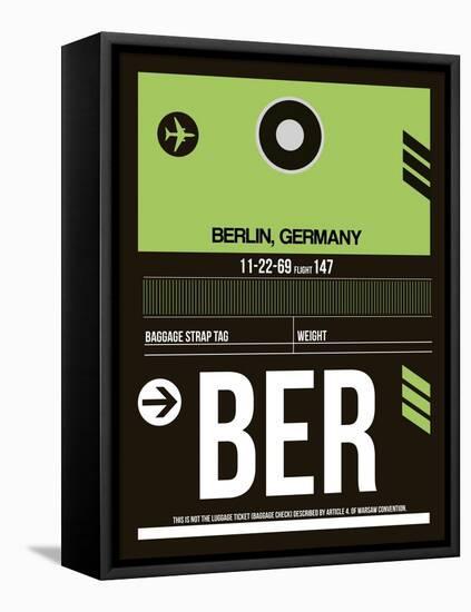 BER Berlin Luggage Tag 2-NaxArt-Framed Stretched Canvas