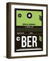 BER Berlin Luggage Tag 2-NaxArt-Framed Art Print