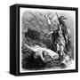 Beranger (His Tomb)-Emile Bayard-Framed Stretched Canvas