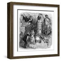 Beranger (Young and Old)-Emile Bayard-Framed Art Print