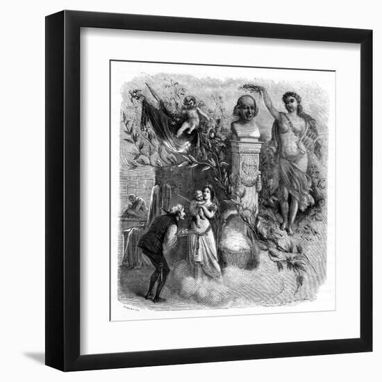 Beranger (Young and Old)-Emile Bayard-Framed Art Print