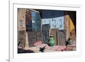 Berber Doors, Ourzazate, Morocco, Africa-Kymri Wilt-Framed Photographic Print