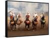 Berber Horseman Pulling Up after Firing Rifles During a Fantasia, Dades Valley, Morocco-null-Framed Stretched Canvas