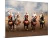 Berber Horseman Pulling Up after Firing Rifles During a Fantasia, Dades Valley, Morocco-null-Mounted Photographic Print