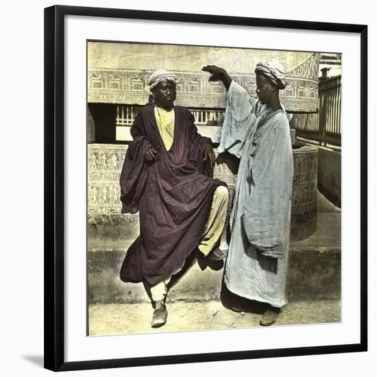 Berber Servants in Alexandria (Egypt)-Leon, Levy et Fils-Framed Photographic Print