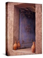 Berber Village Doorway, Morocco-Darrell Gulin-Stretched Canvas