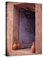 Berber Village Doorway, Morocco-Darrell Gulin-Stretched Canvas