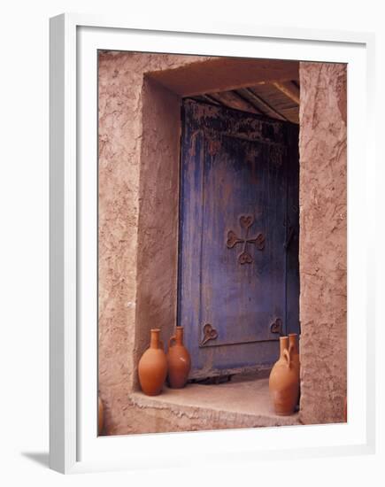 Berber Village Doorway, Morocco-Darrell Gulin-Framed Premium Photographic Print