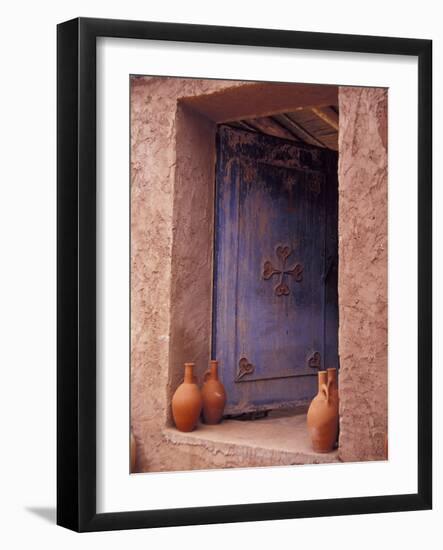 Berber Village Doorway, Morocco-Darrell Gulin-Framed Photographic Print