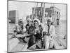 Berberin Boatmen, Flooded Isle of Philae, Egypt, C1922-Donald Mcleish-Mounted Giclee Print