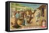 Berbers Inspect the Truffles for Sale in the Market in Tunis-null-Framed Stretched Canvas