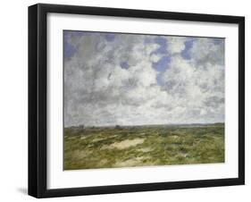 Berck, Cloudy Landscape, 1882-Eugene Louis Boudin-Framed Giclee Print