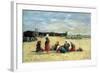 Berck, Fisherwomen on the Beach, 1876-Eugène Boudin-Framed Giclee Print