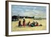 Berck, Fisherwomen on the Beach, 1876-Eugène Boudin-Framed Giclee Print