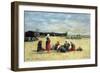 Berck, Fisherwomen on the Beach, 1876-Eugène Boudin-Framed Giclee Print