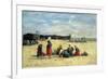 Berck, Fisherwomen on the Beach, 1876-Eugène Boudin-Framed Giclee Print