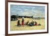 Berck, Fisherwomen on the Beach, 1876-Eugène Boudin-Framed Giclee Print