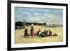 Berck, Fisherwomen on the Beach, 1876-Eugène Boudin-Framed Giclee Print