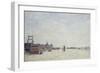 Berck-Plage, 1890 (Oil on Canvas)-Eugene Louis Boudin-Framed Giclee Print