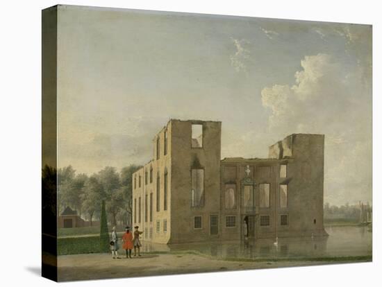 Berckenrode Castle in Heemstede after the Fire-Jan ten Compe-Stretched Canvas