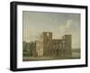 Berckenrode Castle in Heemstede after the Fire-Jan ten Compe-Framed Art Print