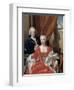 Berend Van Iddekinge with His Wife and their Son-Philip van Dijk-Framed Art Print