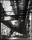 El' Second and Third Avenue Lines, Hanover Square and Pearl Street, Manhattan-Berenice Abbott-Giclee Print