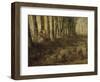 Berg? et troupeau (esquisse)-Jean-François Millet-Framed Giclee Print