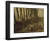 Berg? et troupeau (esquisse)-Jean-François Millet-Framed Giclee Print