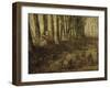 Berg? et troupeau (esquisse)-Jean-François Millet-Framed Giclee Print