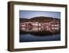 Bergen Harbor In Reflection-Belinda Shi-Framed Photographic Print