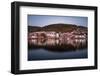 Bergen Harbor In Reflection-Belinda Shi-Framed Photographic Print